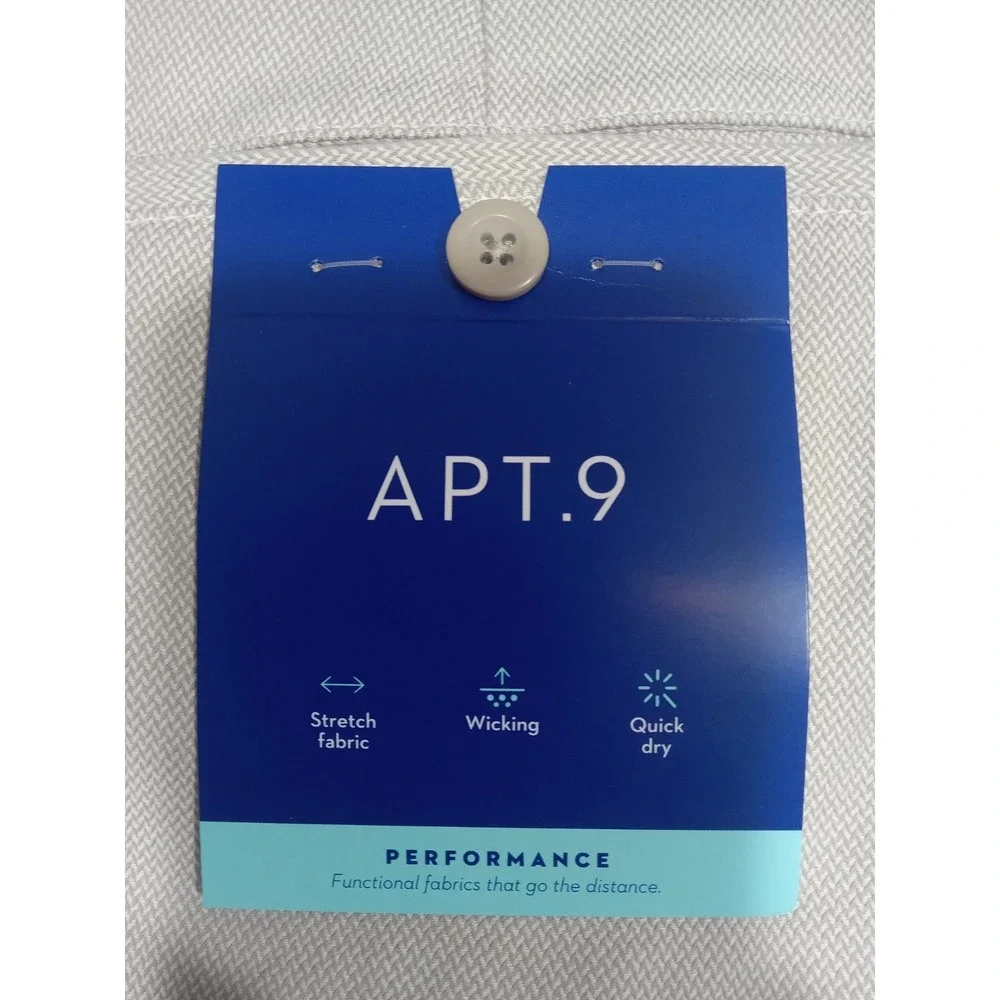 Apt.9 Performance Tech Shorts Men's 40 Beige Slim Fit 7